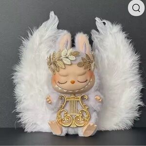 Labubu Angel Costume with Gold Harp